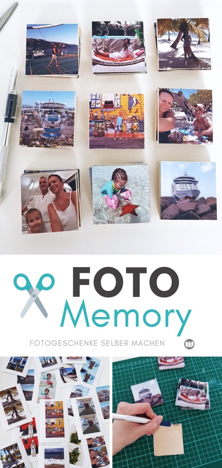 Diy Fotogeschenk Foto Memory Selbst Gestalten Basteln