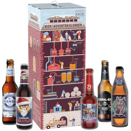 Bier-Adventskalender, deutsche Bierspezialitäten von Privatbrauereien