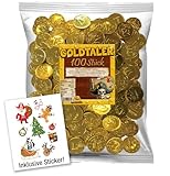 Schoko Goldtaler (100 Stück) ideal für...