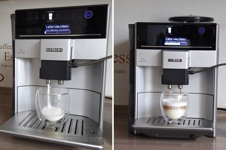 Siemens EQ 6 300 Test Latte Macchiato