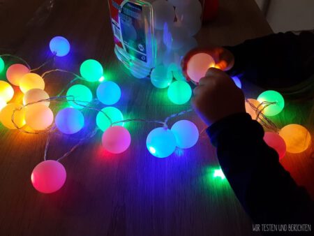 DIY Anleitung Lichterkette aus Tischtennisbällen 2