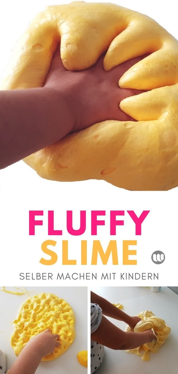 Fluffy Slime selber machen - Rezept auf deutsch für Fluffy Schleim