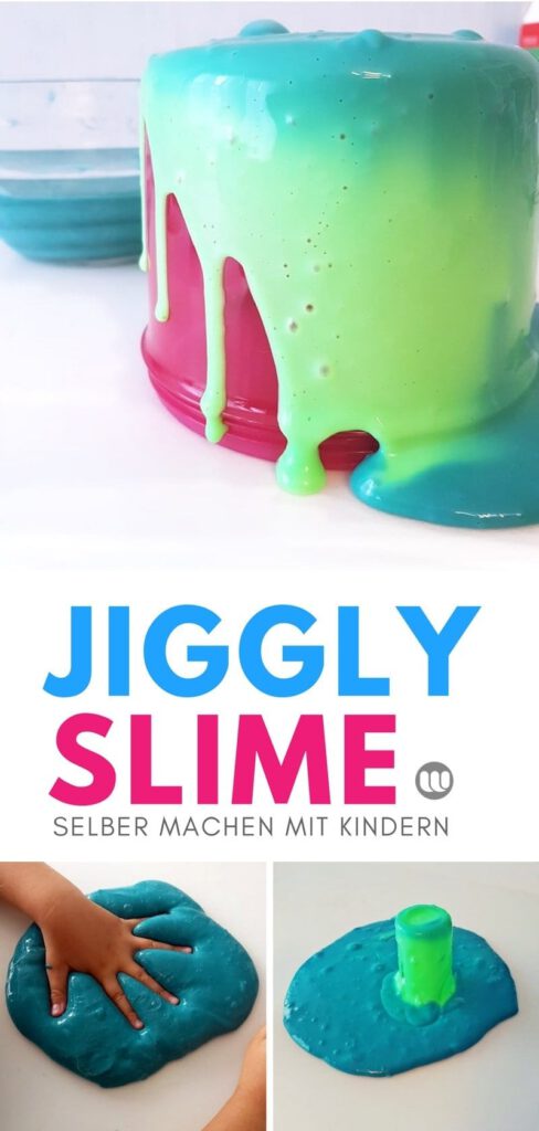 DIY Jiggly Slime: Farbwechsel Schleim selber machen, Anleitung für Kinder