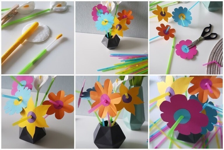 Basteln mit Strohhalmen: 4 kreative Ideen für Kinder