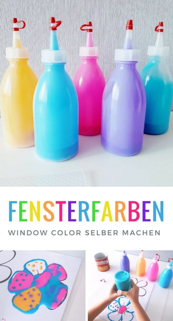 Window Color selber machen Anleitung Fensterfarbe selbstgemacht
