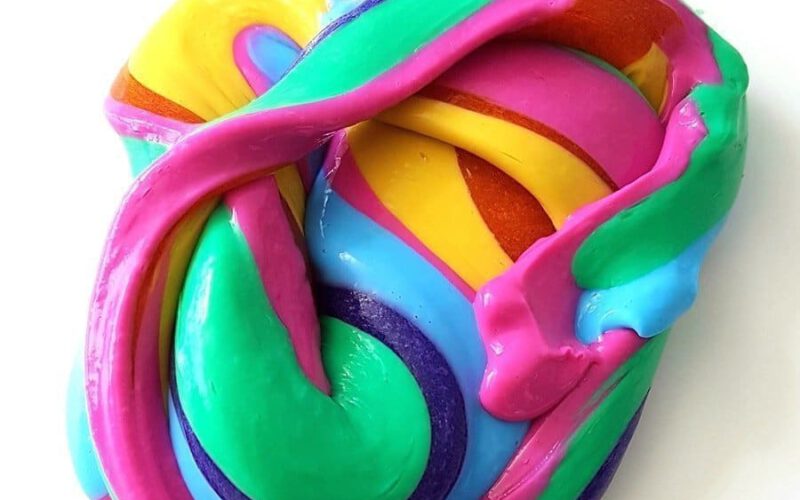 Anleitung: Regenbogen Slime selber machen Kinder, Kleinkinder, Kindergarten, Sommer