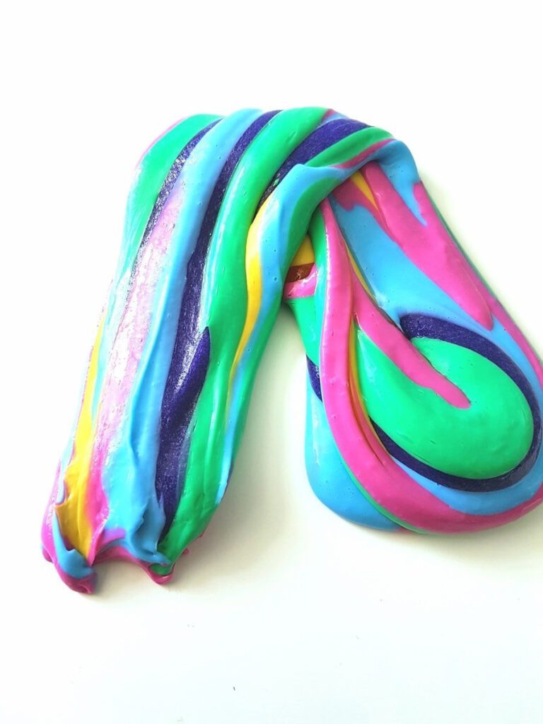 Anleitung: Regenbogen Slime selber machen Kinder, Kleinkinder, Kindergarten, Sommer