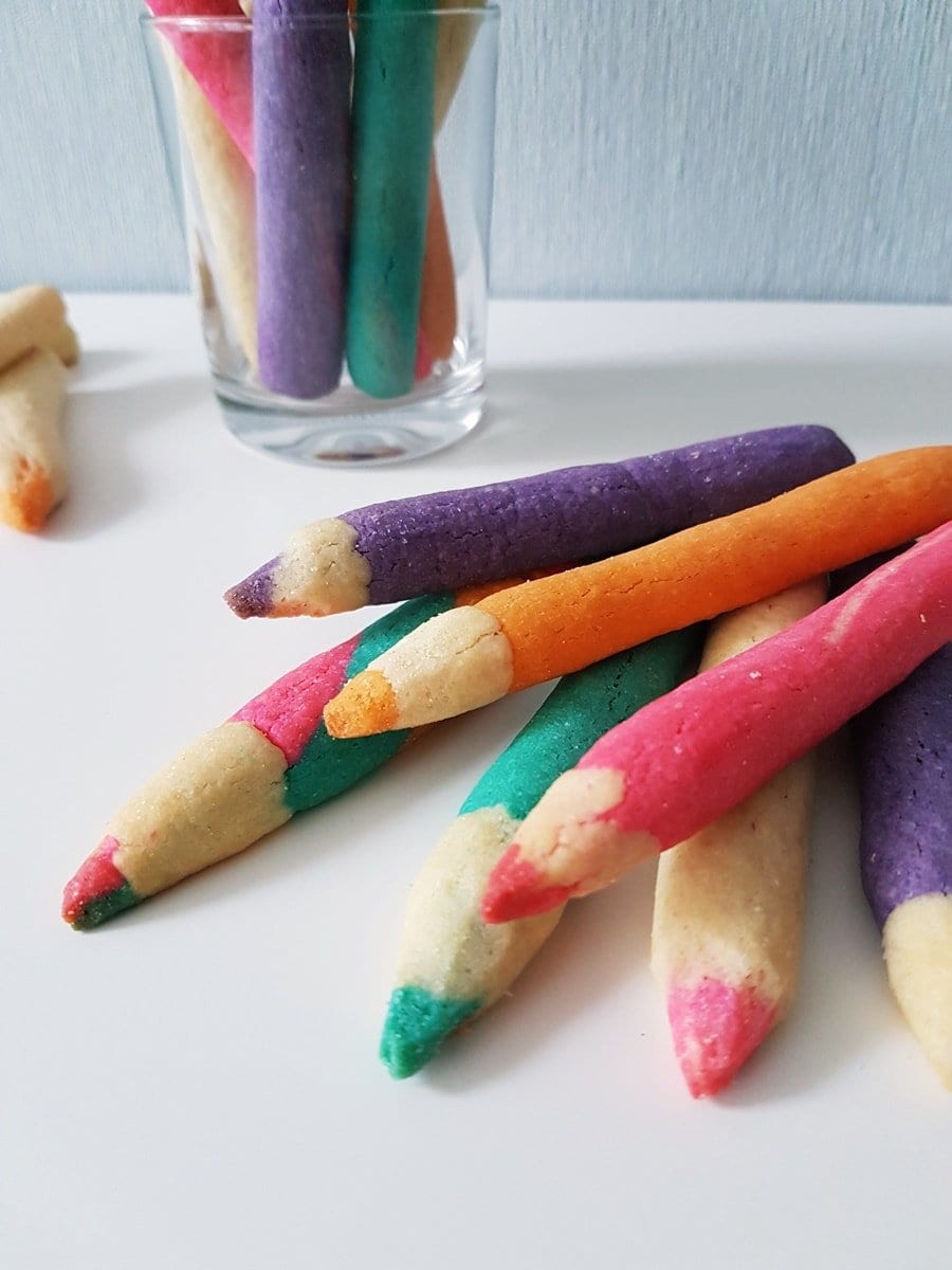 Buntstiftkekse: Bunte Stiftkekse