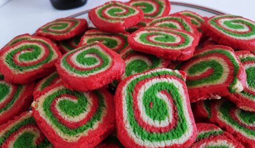 Bunte Swirl Cookies Rezept Weihnachten