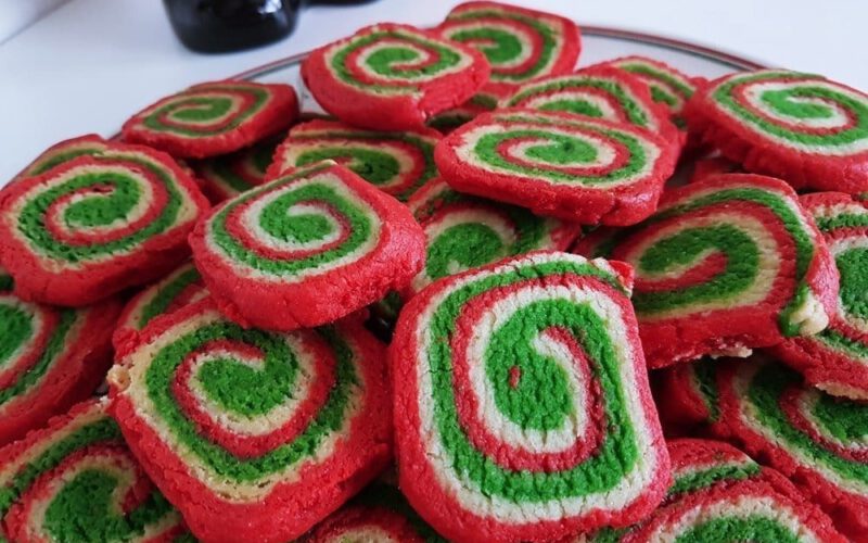 Bunte Swirl Cookies Rezept Weihnachten