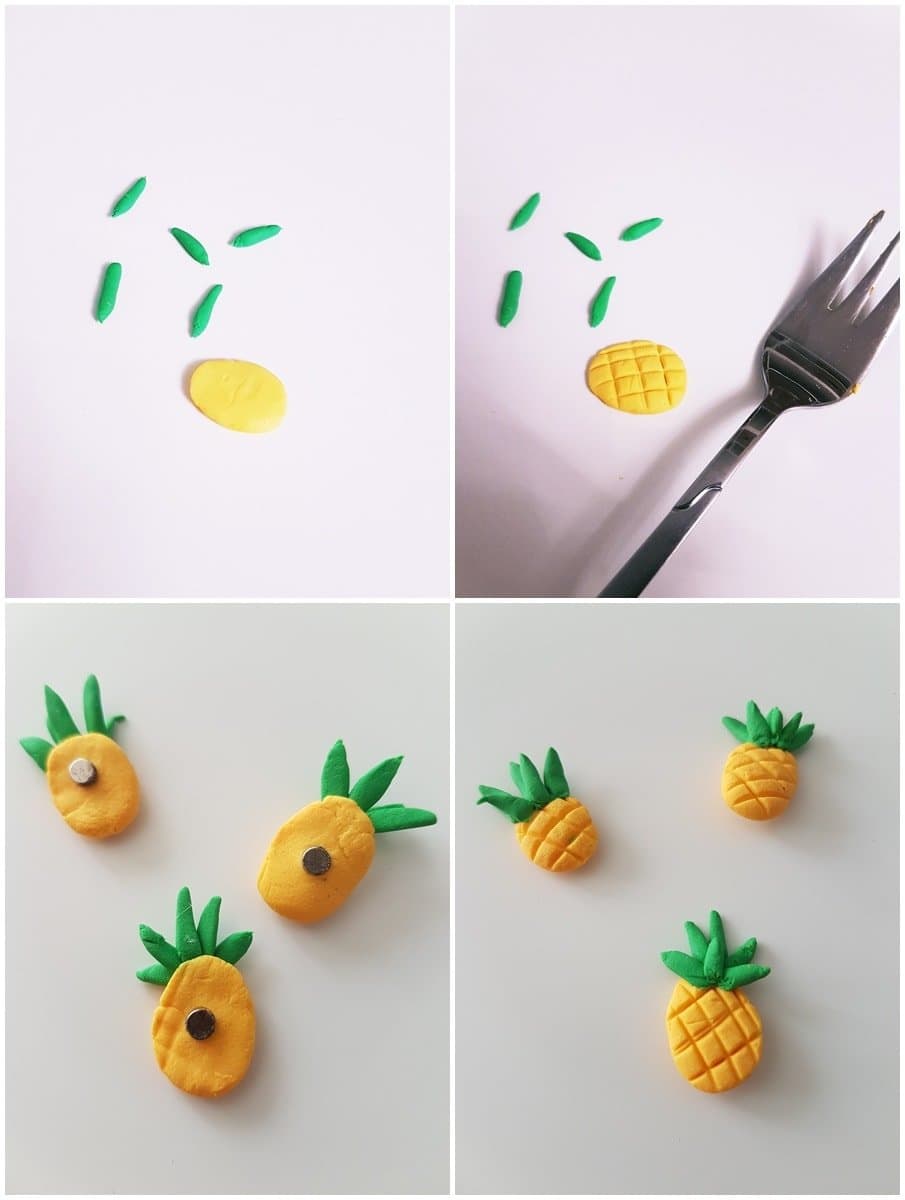 DIY Ananas Magneten selber machen