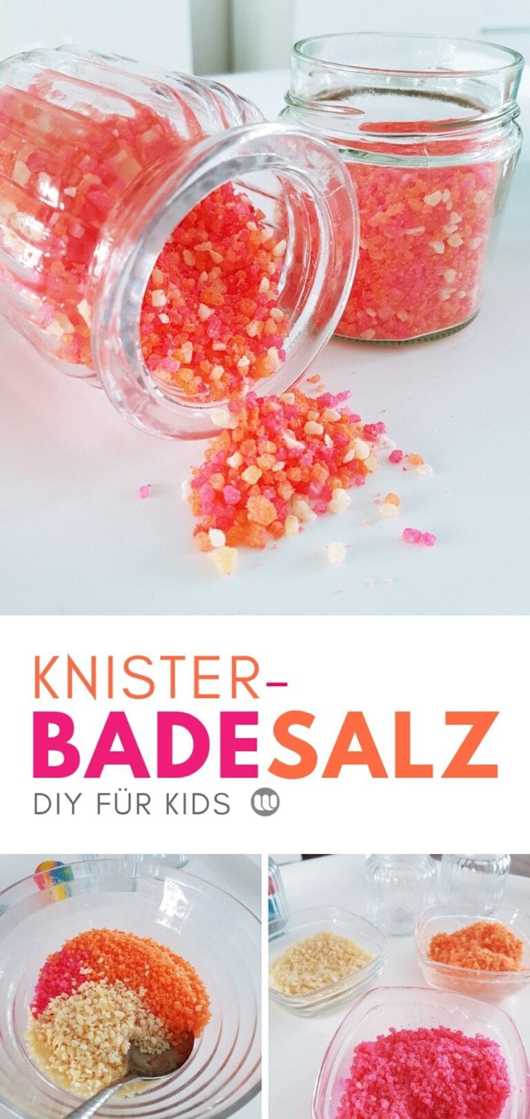 Knister-Badesalz für Kinder