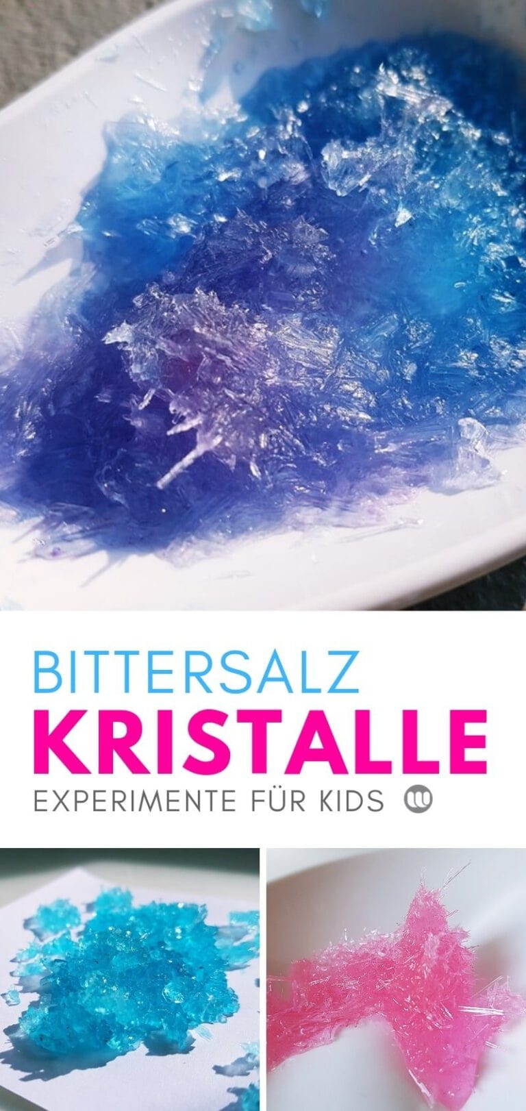 Kinder-Experiment: Kristalle züchten mit Bittersalz