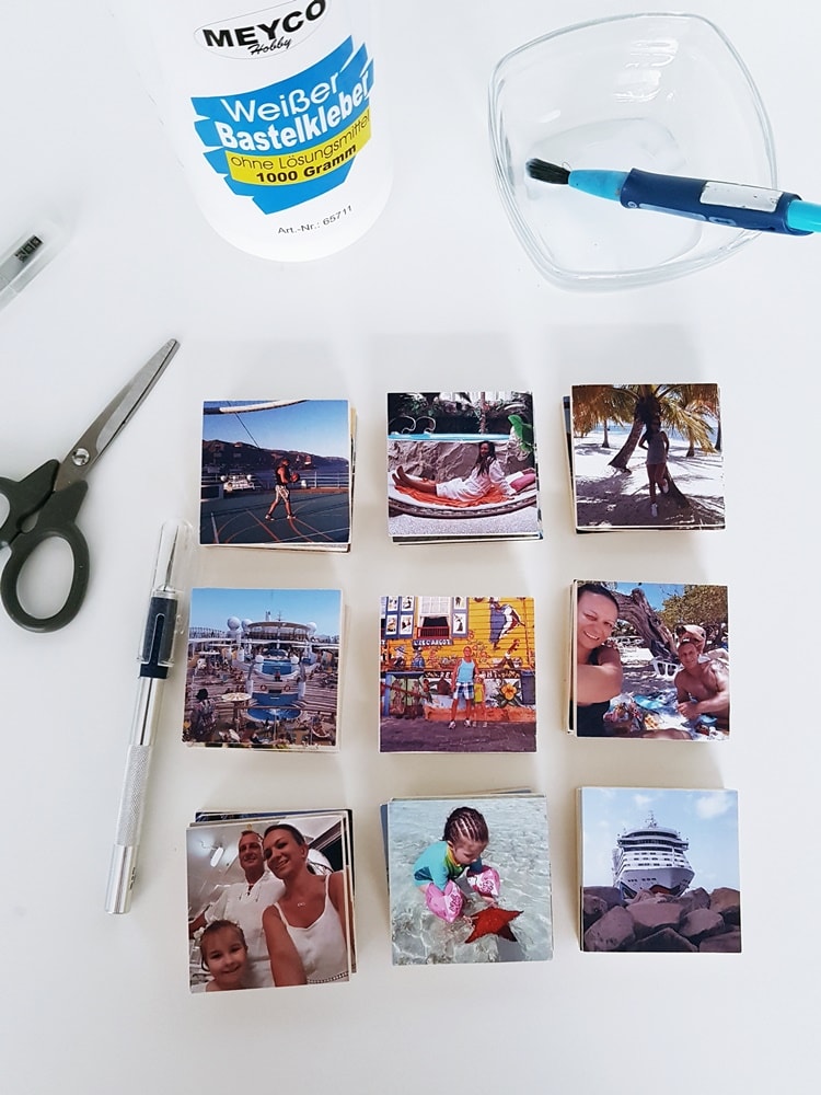 DIY Fotogeschenk: Foto-Memory selbst gestalten & basteln