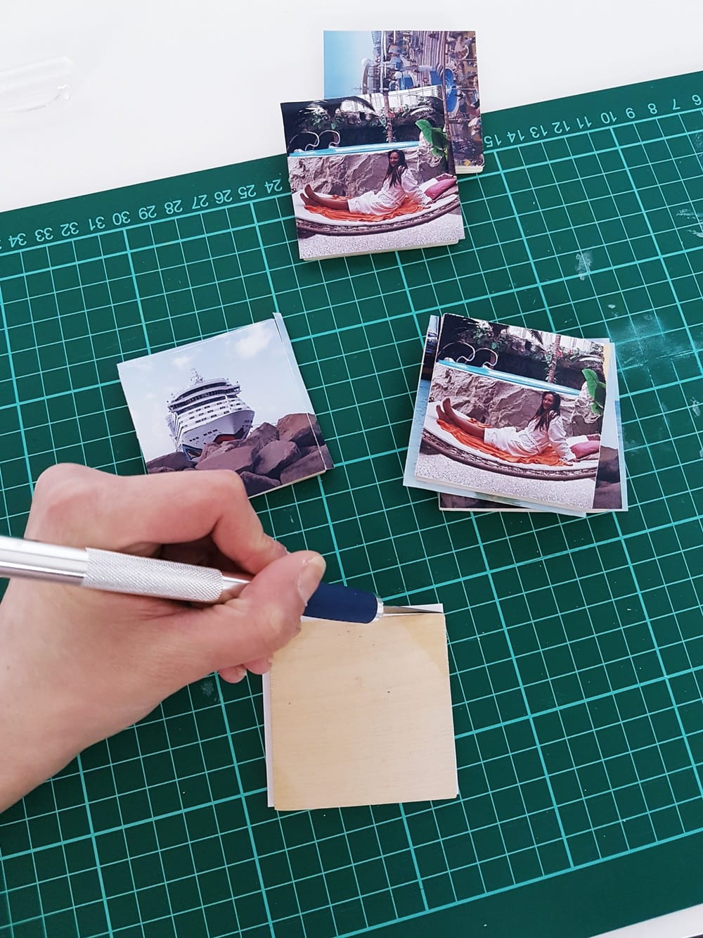 DIY Fotogeschenk: Foto-Memory selbst gestalten & basteln