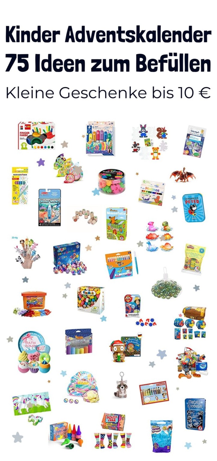 Adventskalender füllen: 75 Kleinigkeiten für Kinder