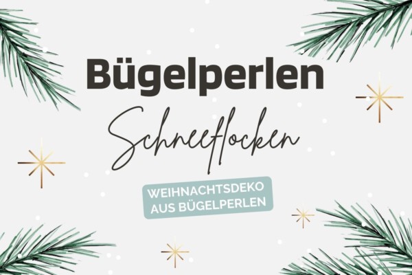 Hama Buegelperlen Schneeflocke basteln