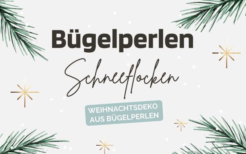 Hama Buegelperlen Schneeflocke basteln