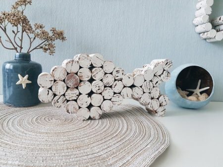 Basteln mit Korken: Maritime Fisch Deko aus Weinkorken