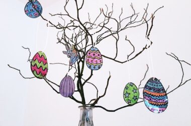 Osterei Ostern Anhänger Schrumpffolie Schrumpfplastik