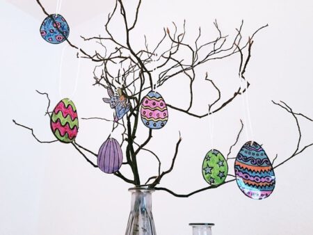 Osterei Ostern Anhänger Schrumpffolie Schrumpfplastik