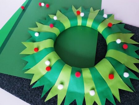 Bastelanleitung Adventskranz Kinder basteln