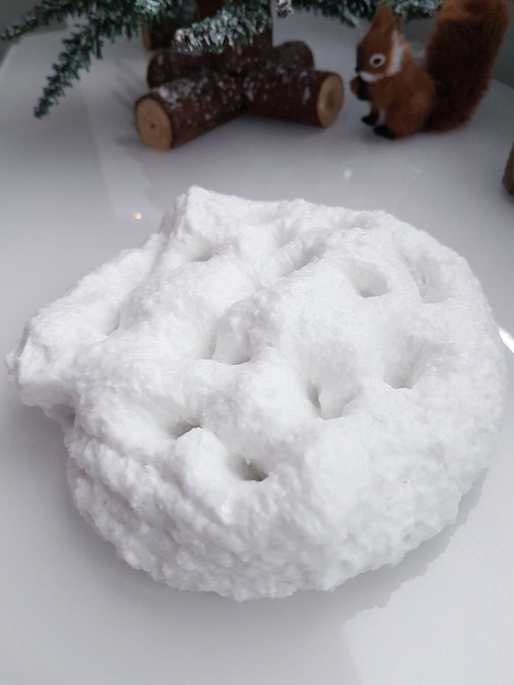 Rezept Anleitung: Schnee Schleim selber machen