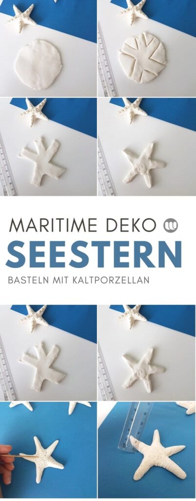 DIY Seesterne aus Fimo oder Salzteig selber machen