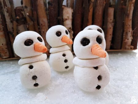 Rezept schäumende Badebomben Lush Schneemann